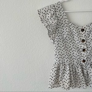 Heart Button Down Top